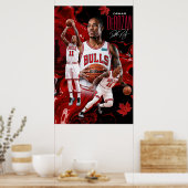 DeMar DeRozan Chicago Bulls Dynamic Poster Art (Cuisine)
