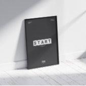 DÉMARRER (SIMPLE, PETIT, MAINTENANT) MOTIVÉ POSTER