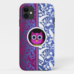 demasingspatroon met uil iPhone 11 hoesje