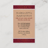 demask love hart monogram red visitekaartjes (Achterkant)