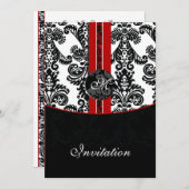 demask red bruiloft kaart (Voorkant / Achterkant)