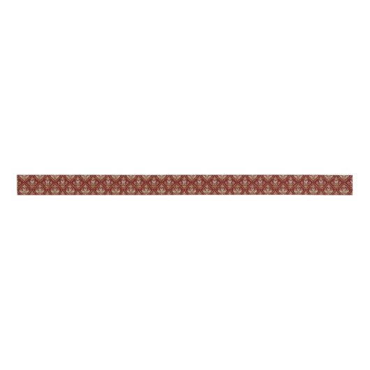 demaspatroon mousserende blik grosgrain lint (Voorkant)