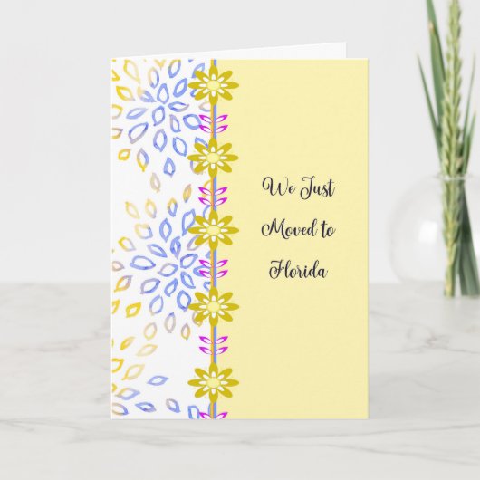 Déménagement du Faire-part vers la Floride (Devant)