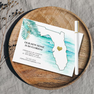 Déménagement en Floride Carte d'état Gold Heart No