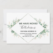 Déménagement Faire-part Eucalyptus verdure (Devant)