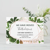 Déménagement Faire-part Eucalyptus verdure (Debout devant)