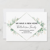 Déménagement Faire-part Eucalyptus verdure (Devant)