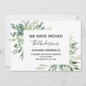 Déménagement Faire-part Eucalyptus verdure (Devant)