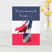 Déménager en France Carte Bonne chance (Fleur jaune)