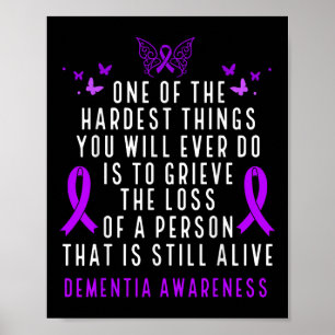 Dementia Awareness Month Butterfly Warrior Heimers Poster