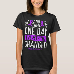 Dementia Awareness Ribbon Warrior Alzheimer T-shirt