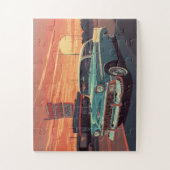 Dementia‑Friendly 1950s Drive‑In Puzzle (Vertical)