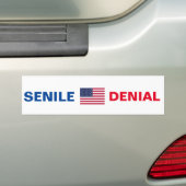 Dementia Joe Biden "SENILE DENIAL" bumpersticker (Op auto)