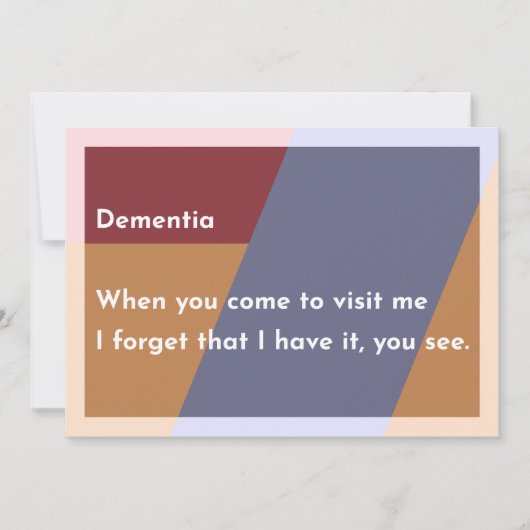 Dementie Bedankkaart (Voorkant)