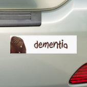 dementie bumpersticker (Op auto)