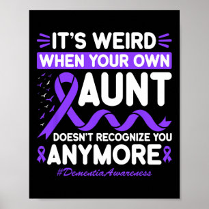 Dementie Rare Tante Herkent Geheugen Heime Niet Poster