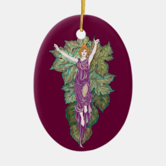 Demeter moeder-godin keramisch ornament (Voorkant)