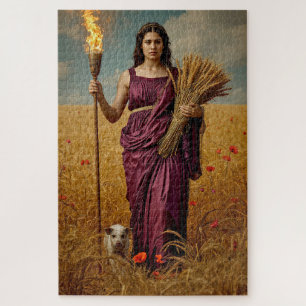 Demeter's Herfst Wachtdienst – Een Droevig Portret Legpuzzel