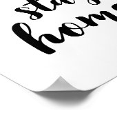 Demeurons à la maison Poster (Coin)