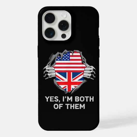 Demi-Américain Moitié Anglais USA Angleterre Drape (Verso)