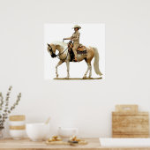 Demi-Arabian Western Pleasure Horse Poster Imprime (Cuisine)