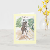 Demi de carte de note de passage (Fleur jaune)