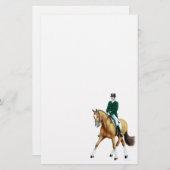 Demi de papeterie de cheval de dressage de baie de (Devant / Derrière)