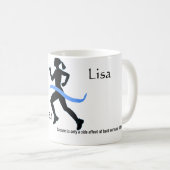 Demi de tasse du marathon des femmes avec le ruban (Devant droit)