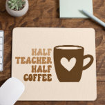 Demi-enseignant Brown rétro Demi-Café Ordinateur<br><div class="desc">C'est un Demi-Enseignant Demi-Café Ordinateur Mouse Pad!</div>