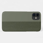 Demi et demi-mousse vert iPhone 11 Coque - Personn (Dos (Horizontal))