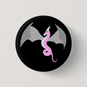 Demi-girl Dragon Button
