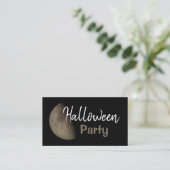 Demi-Lune, Halloween Party Ticket Invitation (Debout devant)