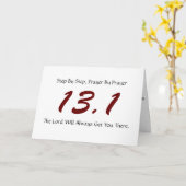 Demi-Marathon Bonne carte de chance (Fleur jaune)