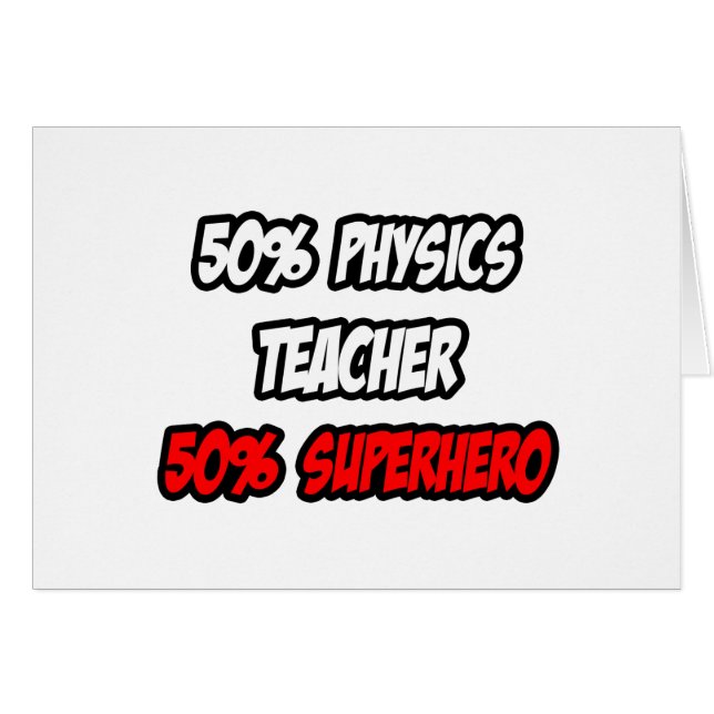 Demi-professeur de physique...Demi-superhéros (Devant horizontal)