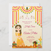 Demi-Saree invitation Demi-Sari invitation (Devant)