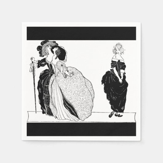 Demi-sœurs & Serviettes en papier Cendrillon vinta (Devant)