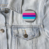 Demiandrogyne Pride Flag Ronde Button 5,7 Cm (In situ)