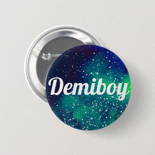 Demiboy  Galaxy-identiteit Ronde Button 5,7 Cm