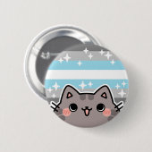 Demiboy LGBT Pride Flag Kat Button (Voorkant /achterkant)