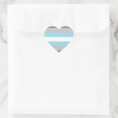 Demiboy Pride Flag Hart Sticker (Tas)