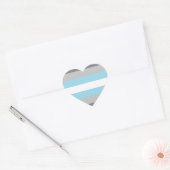 Demiboy Pride Flag Hart Sticker (Envelop)