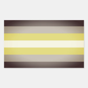 Demigender Pride Rechthoekige Sticker