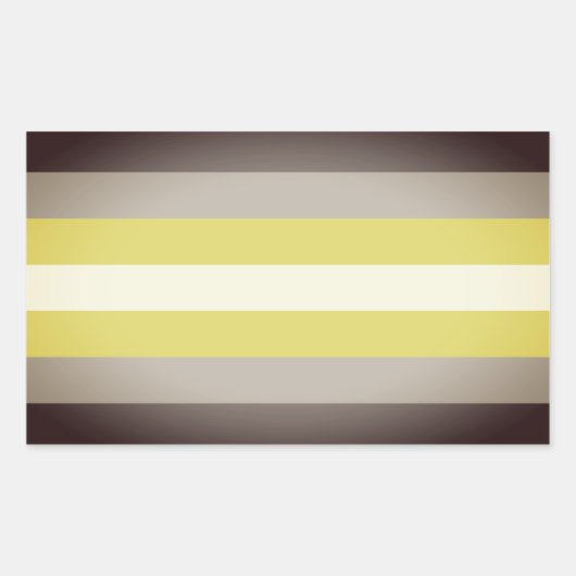 Demigender Pride Rechthoekige Sticker (Voorkant)
