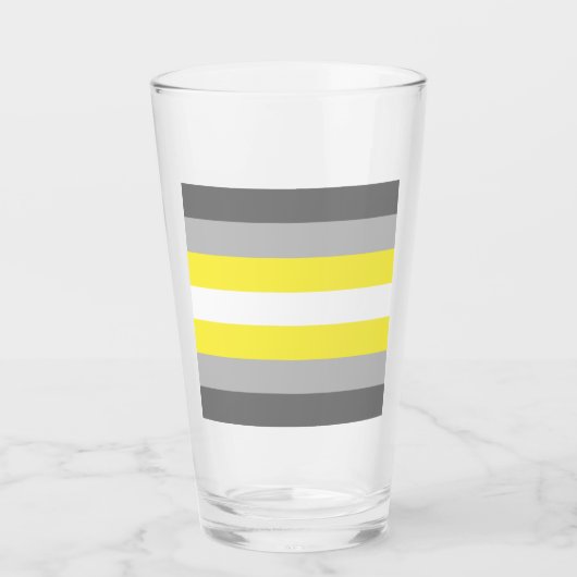 Demigender Pride Vlag Glas (Voorkant)