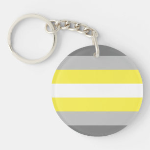 Demigender Pride-vlag Sleutelhanger