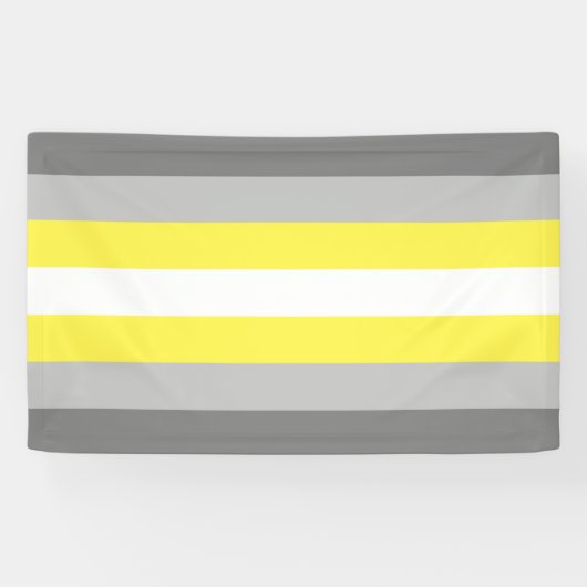 Demigender trots spandoek (Horizontaal)