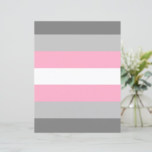 DemiGirl Drapeau Papier (Debout devant)