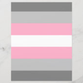 DemiGirl Drapeau Papier (Devant)