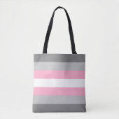 Demigirl Flag LGBT Canvas tas (Voorkant)