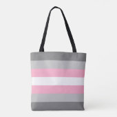 Demigirl Flag LGBT Canvas tas (Achterkant)